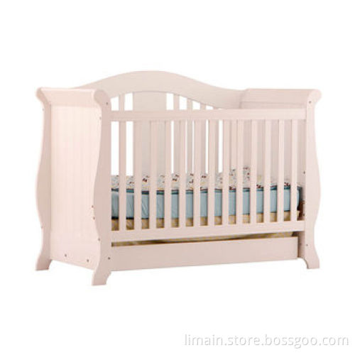 Babies' Crib with Extra Large Bottom Drawer Creates Added Storage Space, 29.45 x 47.13 x 60.79-inch